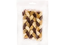 Bâtonnets tressés au boeuf (12cm) 3pcs